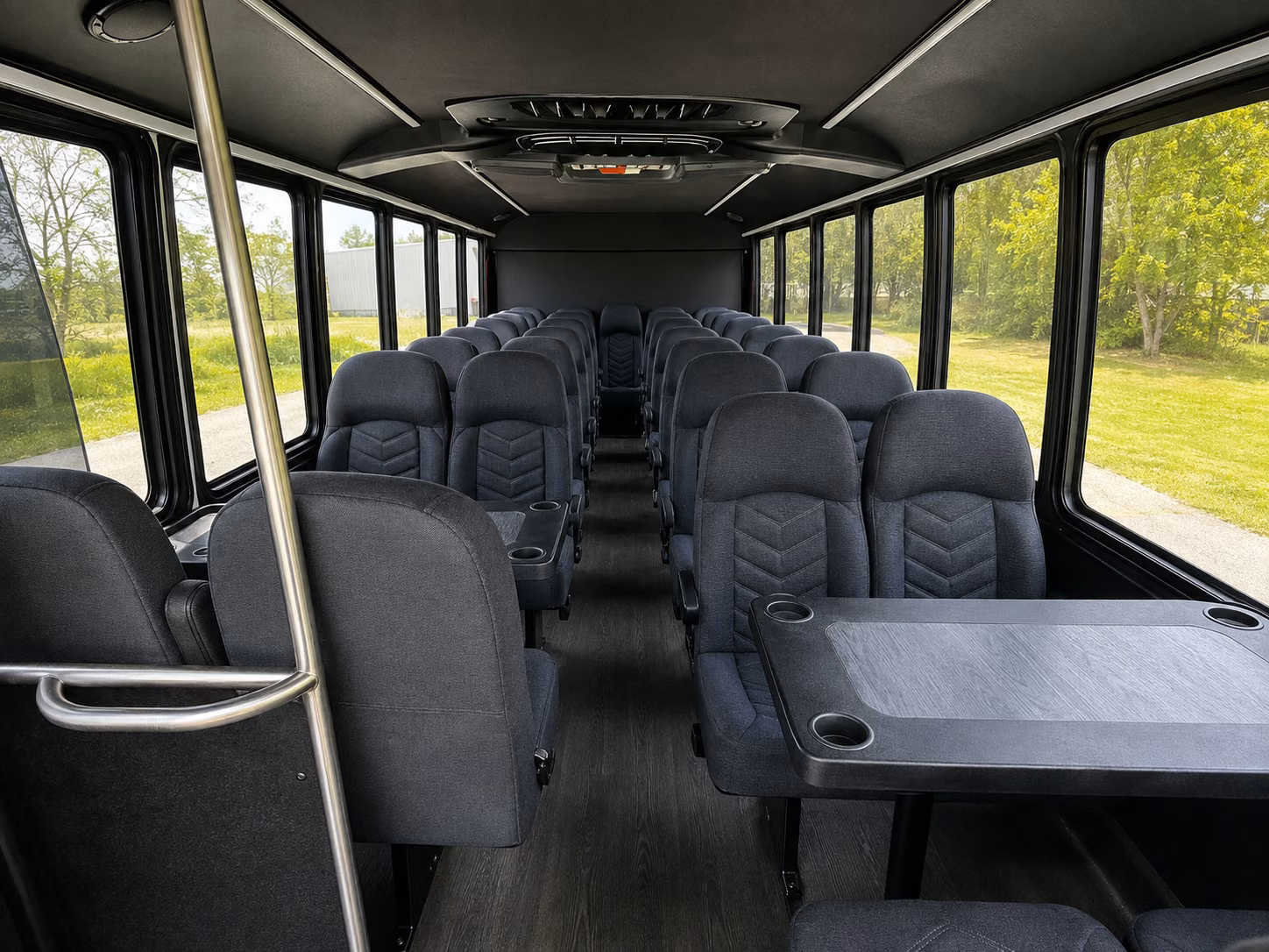 euless 18 passenger minibus interior