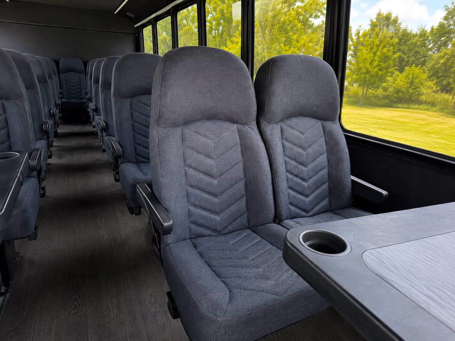 euless 20 passenger minibus inside