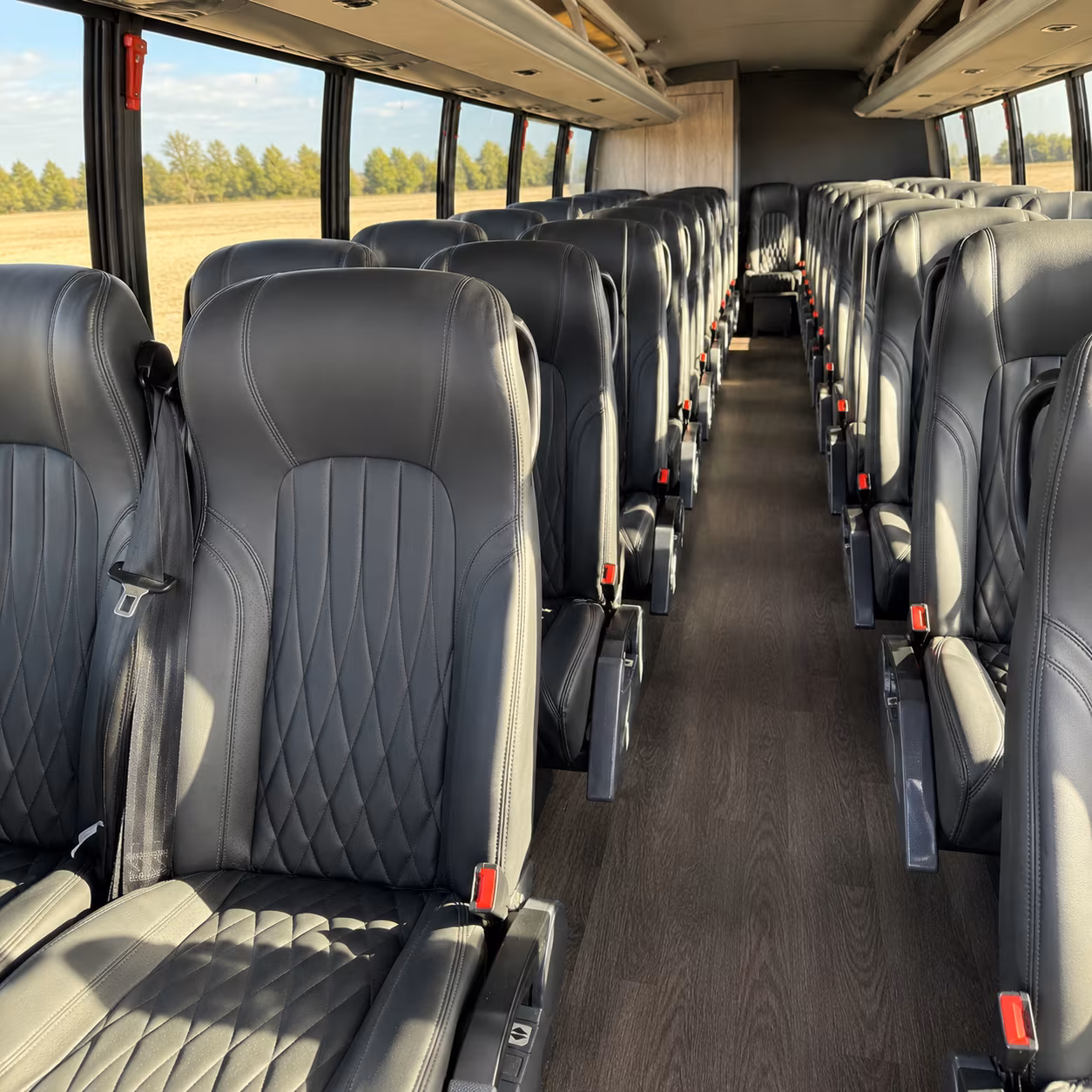 euless 25 passenger minibus inside