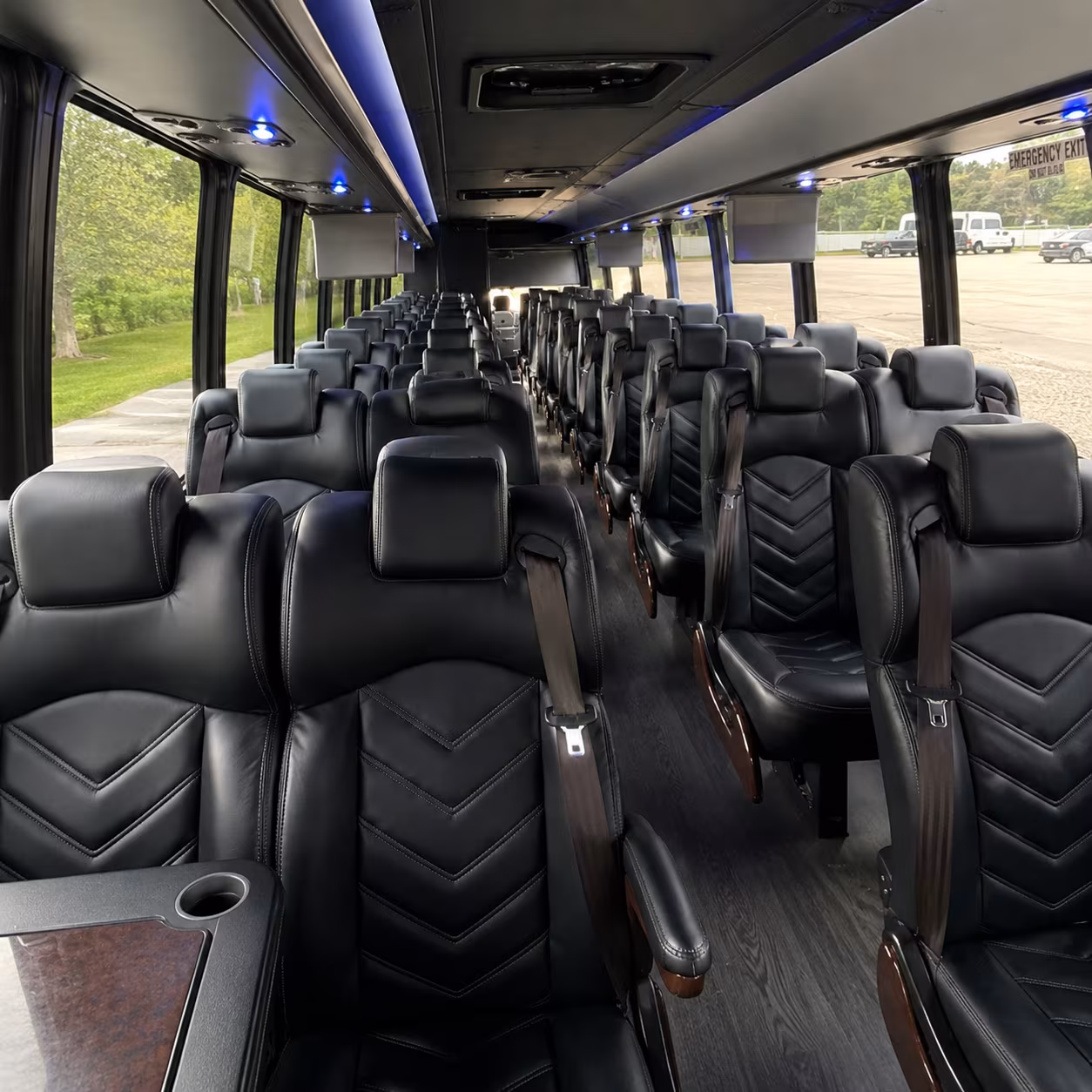 euless 25 passenger minibus interior