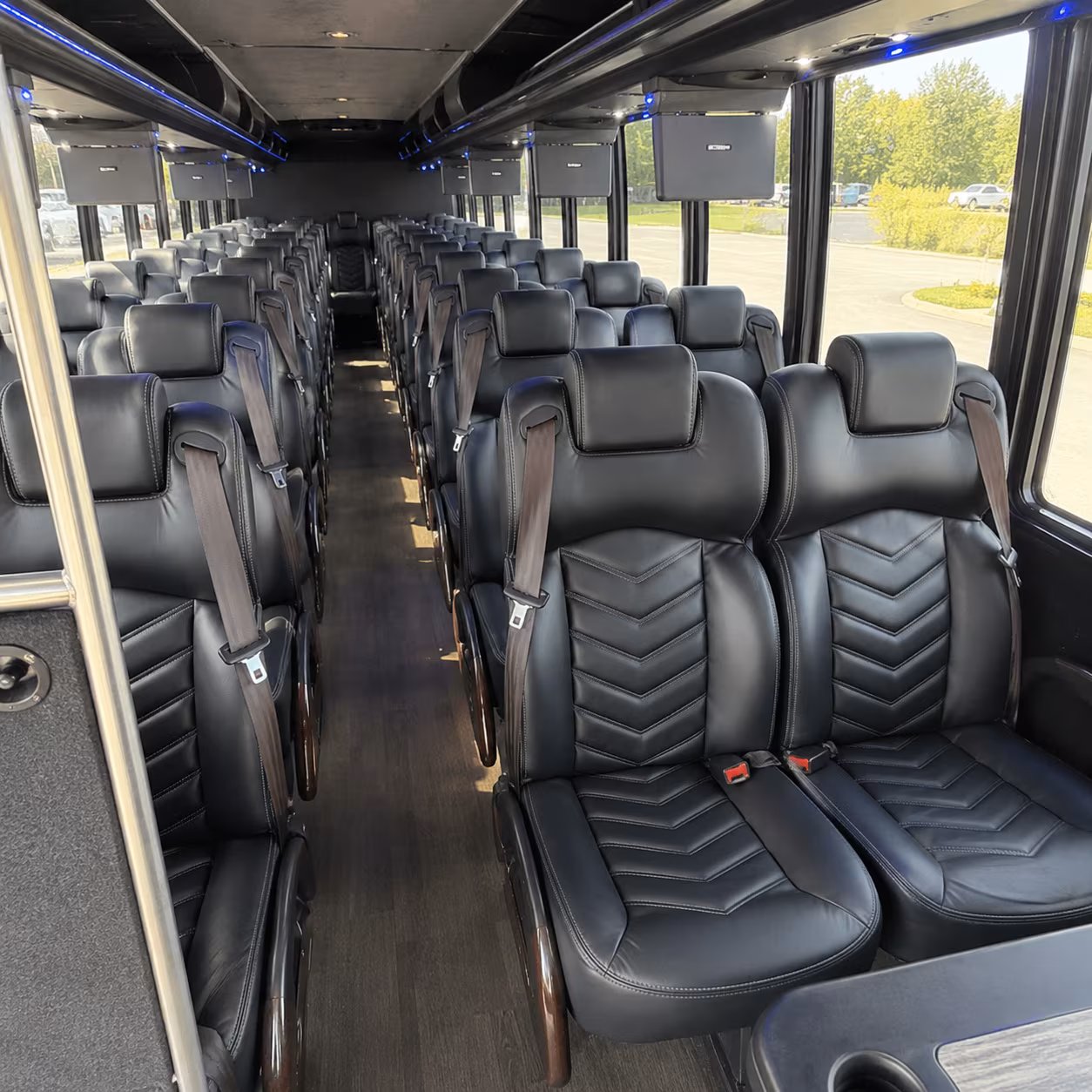 euless 28 passenger minibus interior