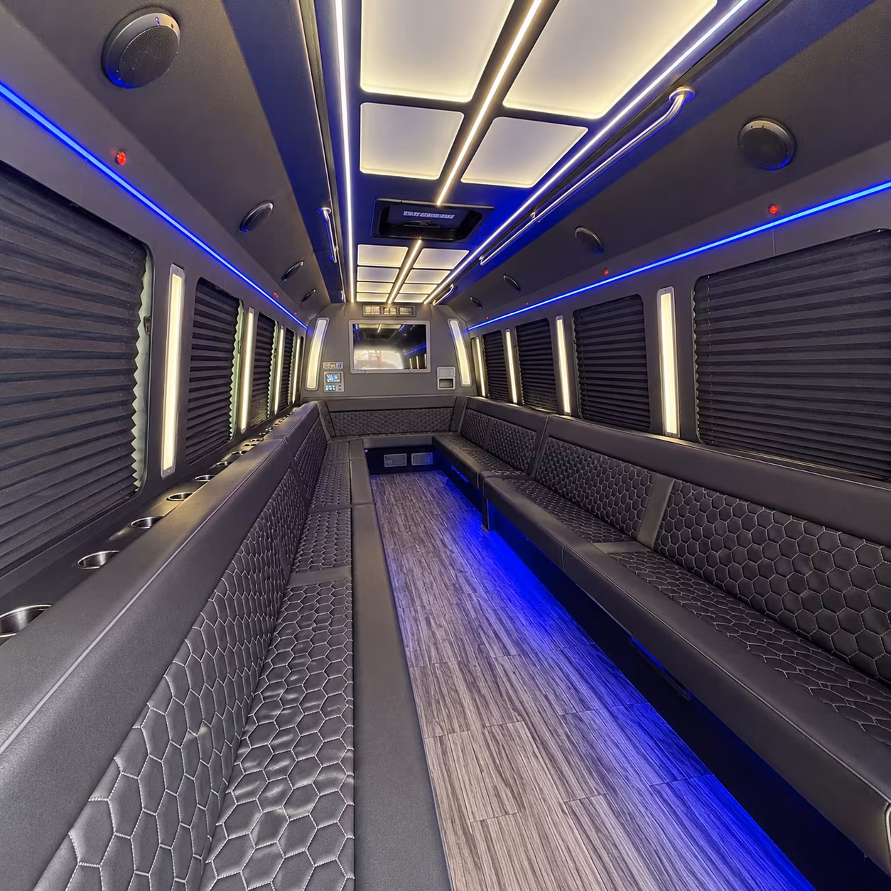 euless 30 passenger party bus interior
