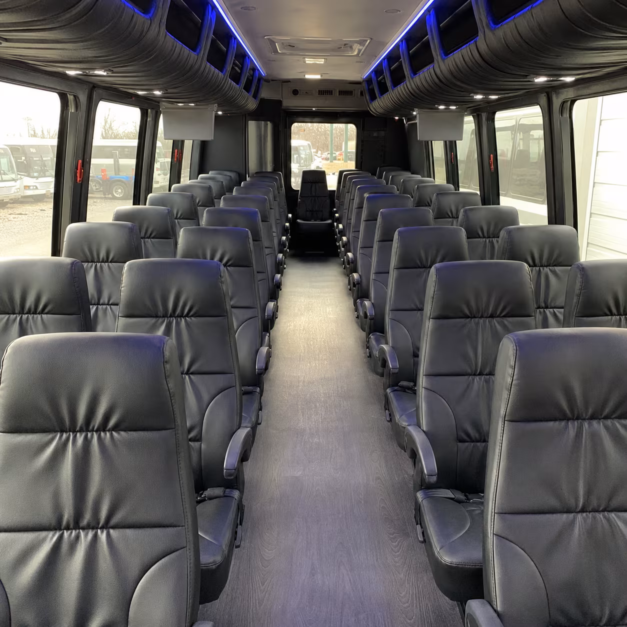 euless 35 passenger minibus inside