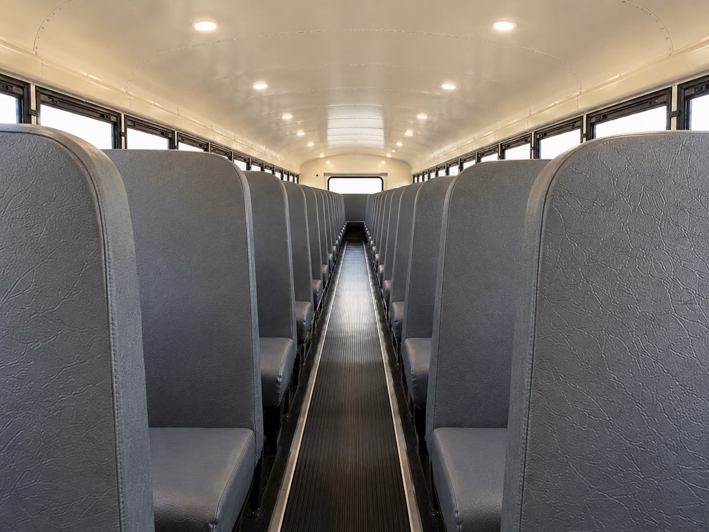 euless school bus inside