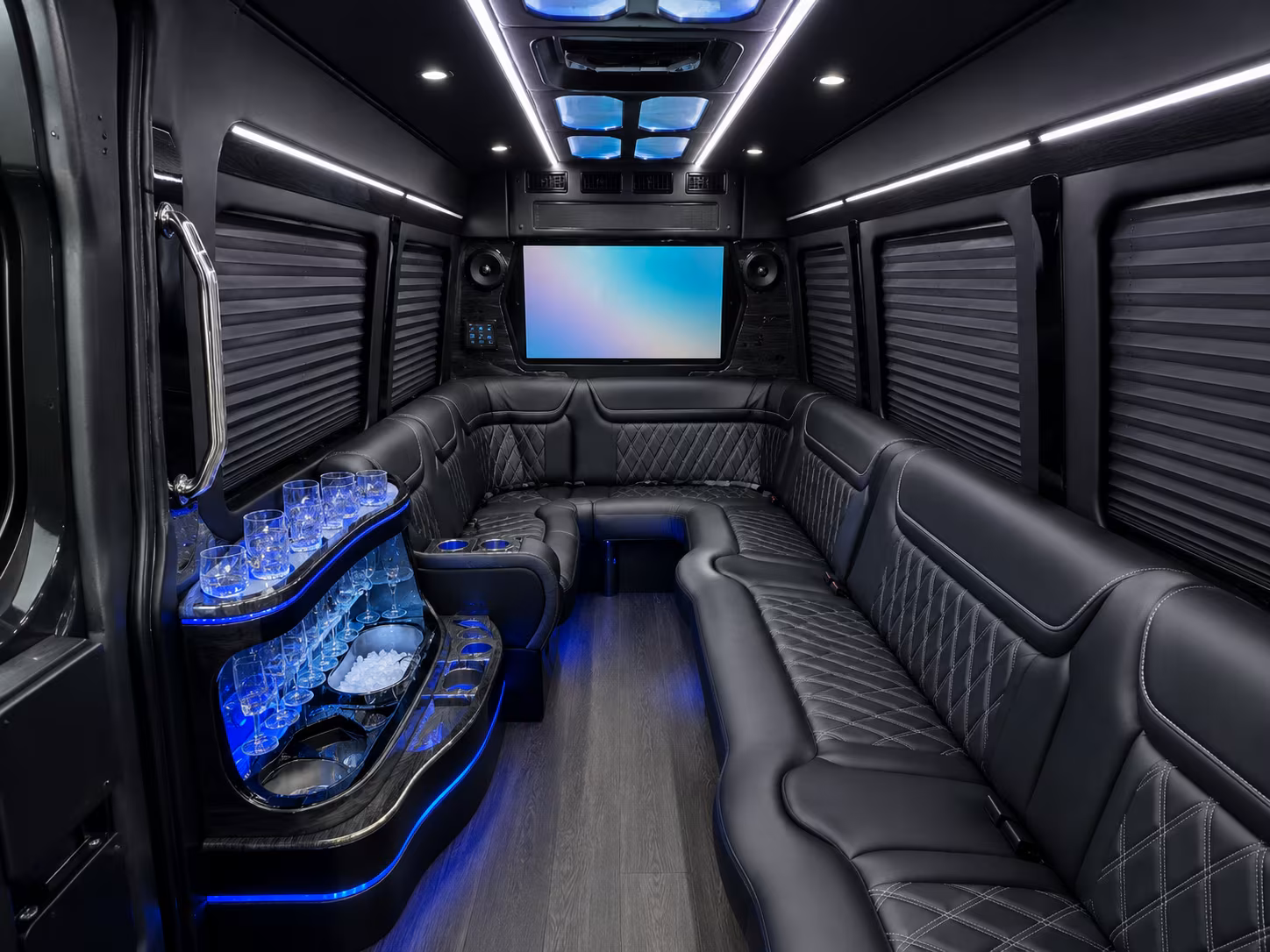 euless sprinter limousine inside