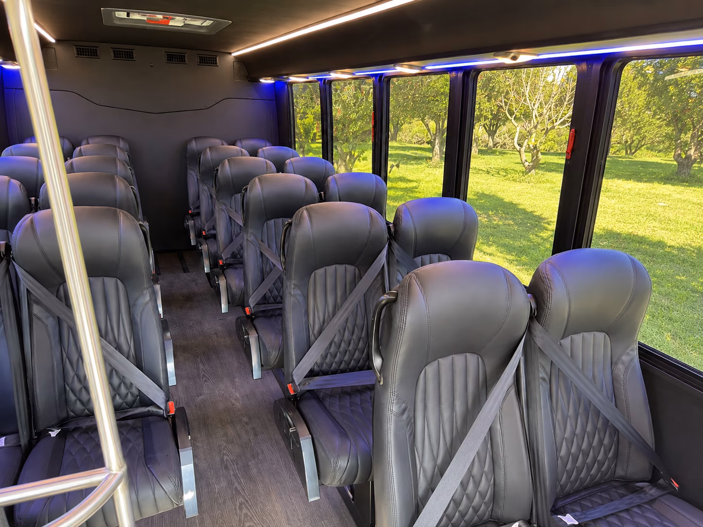 shuttle buses for euless wedding guests between hotels and venues